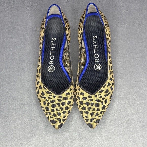 Rothy's Shoes - Rothy’s Leopard Print Pointed Flats Brown Black Knit Size 8